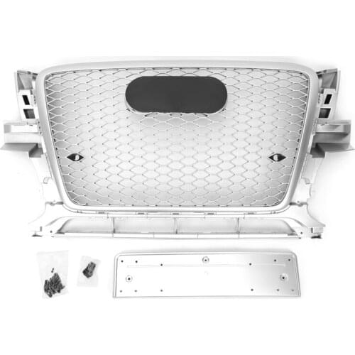RSQ5 Style Car Front Bumper Grille Grill for Audi Q5/SQ5 8R 09-12 Car Modification Styling Accessories