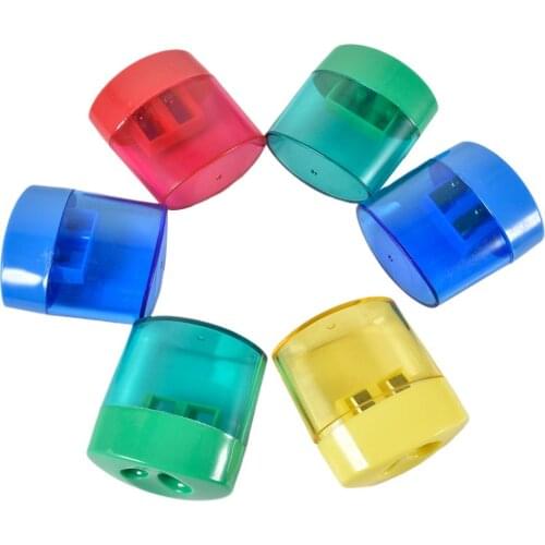 Pencil Sharpener 6 Pack Manual Pencil Sharpener 2 Holes Hand Held Pencil Sharpener For Kids School Home Office Using