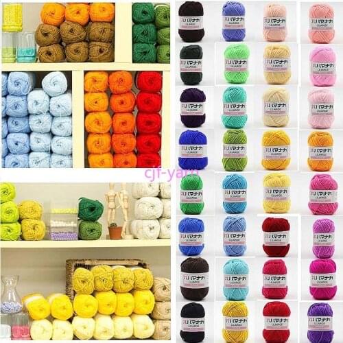 Knitted 25g Soft Cotton Yarn hand LOT wholesale 4PLY soft Colorful Knitted babycare Crochet Craft Knitting Sweater Wholesale