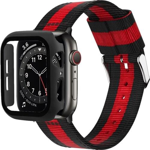 Designed for Apple Watch Series 6/SE/5/4/3/2/1 Band Rugged Protective Case with Strap for Apple iWatch 40mm 44mm 38mm 42mm