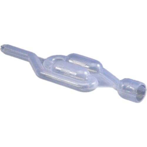 1pcs S-Shape Air Lock Twin Bubble Plastic Grommet Homebrew Fermentation Wine Valve Wine Beer Making Twin Bubble Fermentation