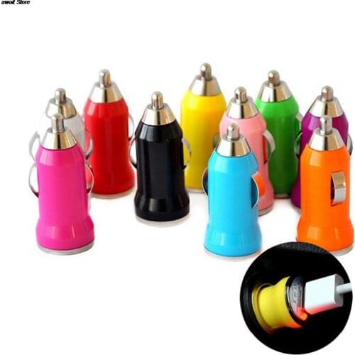 1pc Universal 5V 3.1A USB Socket Charger USB Car Charger Power Adapter Random Color