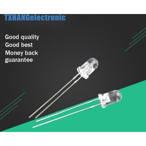 2pcs Through Hole 5mm UV led diode light beads 365nm