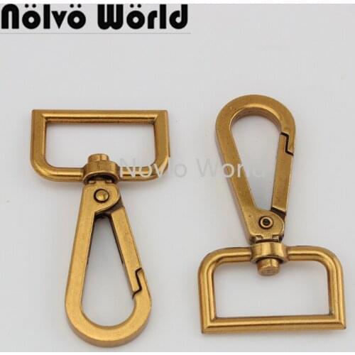 Nolvo World 5-20-100pcs 61*25.8mm 1" old gold metal clasps lobster swivel trigger clips thick snap hook handbag accessories