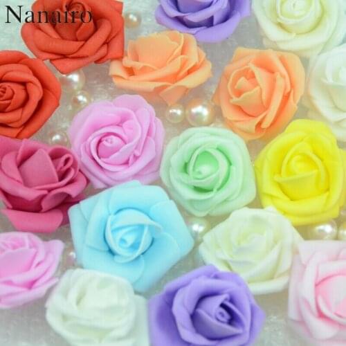 20PCS/Lot PE Foam Rose Flower Head Artificial Rose Flowers Handmade DIY Wedding Home Decoration Festive & Party Supplies
