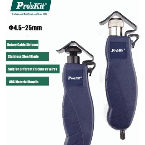 2019 Newest ProsKit 8PK-325 Round Cable Slitting And Ringing Tool 4.5-25mm 8PK-325B stripper cable jacket Slitter