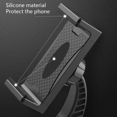 Car Phone Mount 360 Degree Rotation Dashboard Cell Phone Holder Car Clip Mount Stand Suitable for 3.5-6.8 Inch Cellphone