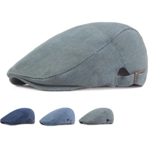 Men Peaky Blinders Beret Women Duckbill Demin Cotton Adjustable Cabbie Newsboy Driving Hunting Flat Hat Gatsby French Ladies Hat