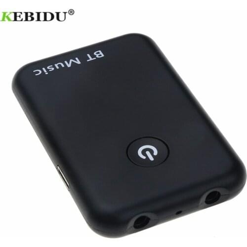 KEBIDU 3.5mm Audio Wireless Bluetooth 4.2 Transmitter Receiver 2 in 1 Adapter Stereo Audio for TV Car Speaker Music + USB Cable