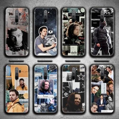 Sebastian Stan Collage Bucky Barnes Phone Case for Redmi 9A 9 8A 7 6 6A Note 9 8 8T Pro Max K20 K30 Pro