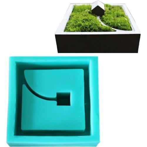Flower Pot Silicone Mold Garden Concrete Planter Vase Ashtray Moulds Cement Succulent Plant Candle Holder Crafts for Home Decor