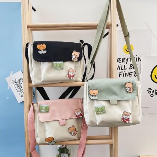 Women Handbags Shoulder Bags 2020 New Fashion Female Canvas Messenger Bags Cute Crossbody Bags Purses for Teenage Girls