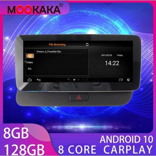 For AUDI Q5 2009-2016 10.25inch Android 10 Eight core GPS Navigation 128G CARPLAY Car Dvd Multimedia Player Auto