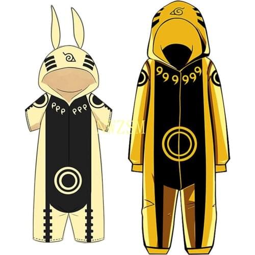 Uzumaki kakaxi Rikudousennin Modo Summer Pajamas Cosplay Costume Kigurumi Adult Unisex Jumpsuits Flannel Winter Sleepwear