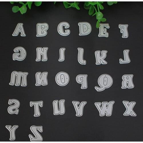 Capital Letter Metal Die cutting Dies For DIY Scrapbooking Photo Album Decorative Embossing Folder Stencil Die Cut CT-051
