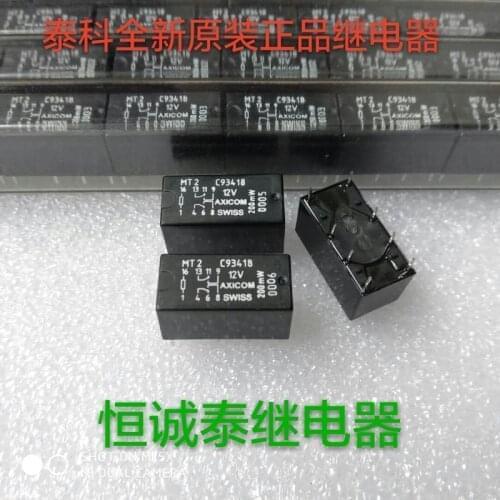 MT2 C93418 V12V 200MW Power consumption AXICOM Relay two on and two closed