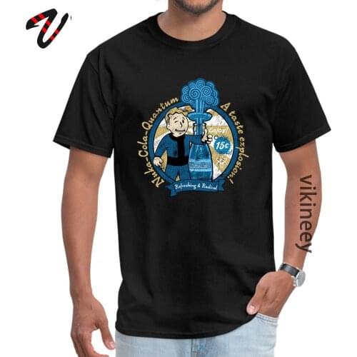 Fallout Taste Explosion Normal Mens Tops T Shirt Cotton Customized Personalized Printed Game Tshirts Black Fashion Streetwear