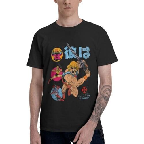 He-Man And The Masters Of The Universe T-shirt Men Graphic T Shirt Short Sleeve 100% Cotton Eternia Tshirt Urban Tee Tops
