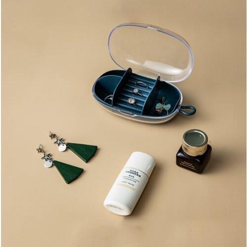 2021 Newly Jewelry Box Portable Travel Organizer Jewelry Ornaments Case Earrings Rings Necklaces Storage Box for Gift