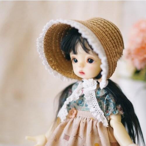 BJD doll hat is suitable for 1-3 1-4 1-6 size woven straw hat hat doll accessories
