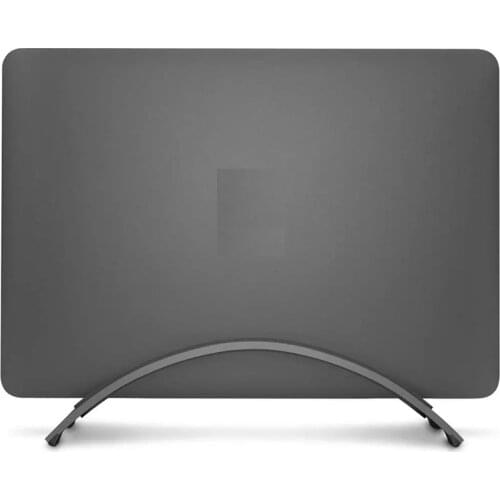 Aluminum Space-saving Laptop Vertical Stand Desktop Erected Holder for MacBook Pro Air Retina Silica Gel Pad Available