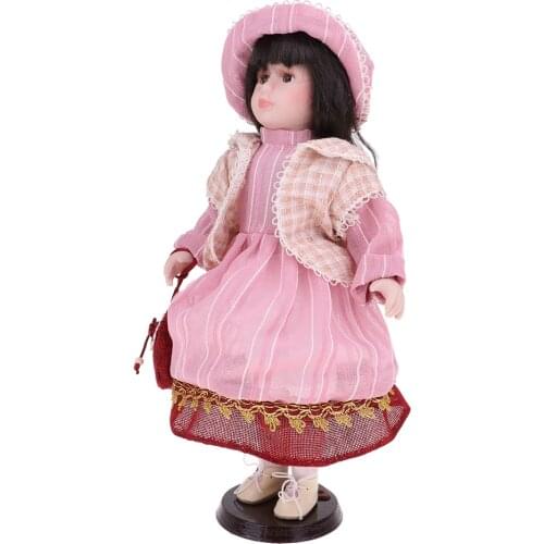 40cm Vintage Elegant Victorian Porcelain Doll Splicing Doll Christmas Decor