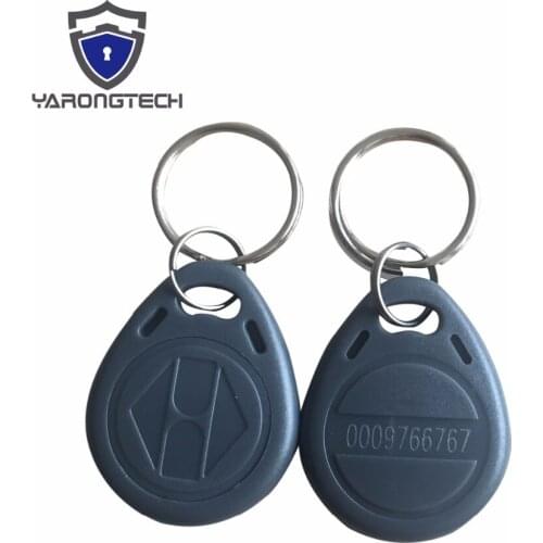 125khz LF TK4100 EM4100 ABS Waterproof Grey RFID Keyfob Tag -100pcs