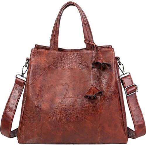 SMOOZA Bag Female Women Tassel Totes Patchwork Handbag Party Purse Ladies Messenger Crossbody Shoulder Bags Women Handbags