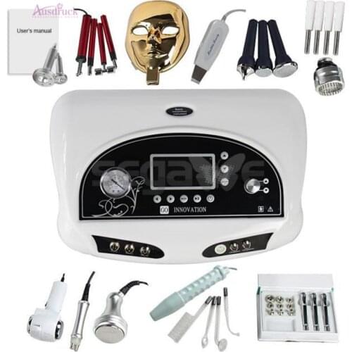 11in1 Ultrasonic Cavitation Diamond Microdermabrasion Vacuum Roller Massage Ultrasound Microcurrent Bio 7color Photon Machine