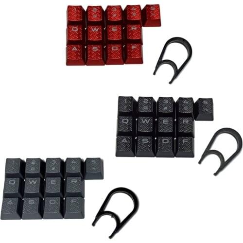 13pcs ABS Backlit Keycap Texture Non-slip Cover for Gaming Mechanical Keyboard