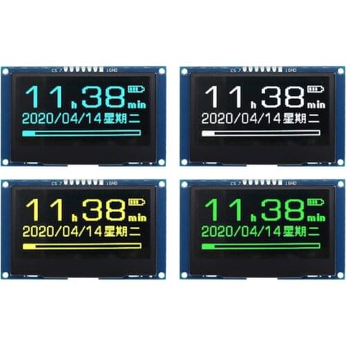 2.4" 2.42 inch 128x64 OLED LCD Display Module SSD1309 12864 7 Pin SPI/IIC I2C Serial Interface for Arduino UNO R3 C51