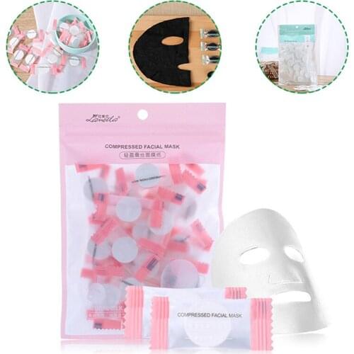 20-100Pc Women Makeup Natural Skin Care Wrapped Masks Compressed Face Mask Paper Disposable Facial Masks Papers Face Beauty Tool