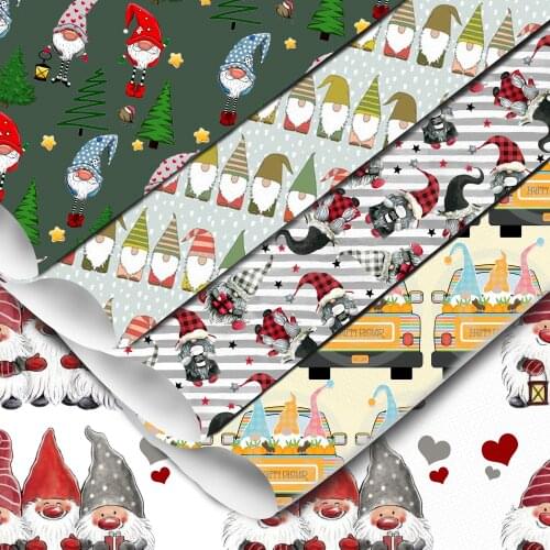 David accessories 20*33cm Cartoon Character Faux Leather Fabric for Bows Synthetic Leather Sheet in Crafts DIY Handmade,1Yc9218