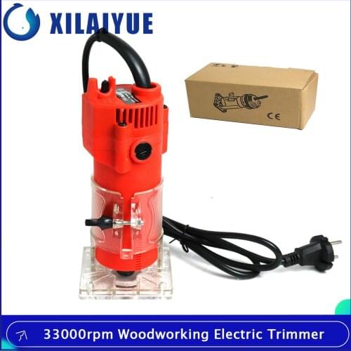 33000rpm Woodworking Electric Trimmer 2300W Wood Milling Engraving Slotting Trimming Machine Hand Carving Machine Wood Router