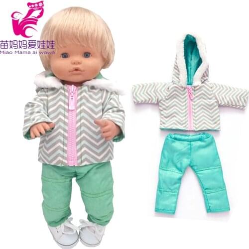 40cm baby doll clothes jacket for Nenuco doll Ropa y su Hermanita toys coat trousers