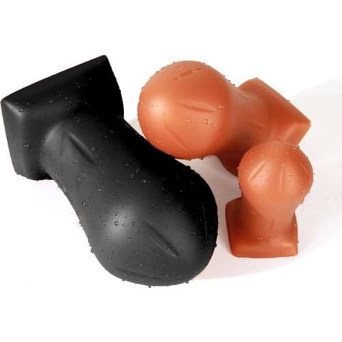 51-91mm Huge Anal Plug Liquid Silicone Butt Plug Big Anal Sex Toys For Women Men Juguetes Sexules Plug Anale Gold/Black