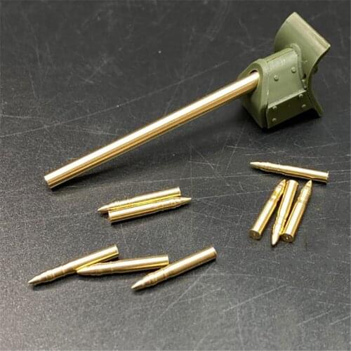 For Tamiya 35059 1/35 T34/76 Tank Model Accessories Metal Barrel & Shells Upgrade Parts