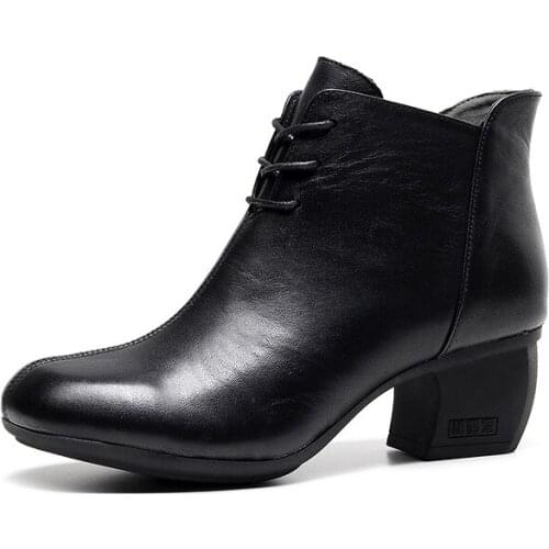 Ms professional leather boots and leather boots women vintage leather riding boots casual and comfortable riding boots