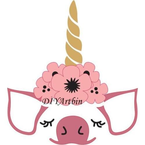 Little Pink Unicorn Metal Cutting Dies For Paper Craft Knife Mould Blade Punch Stencils Dies 2020 Dies For Scrapbooking