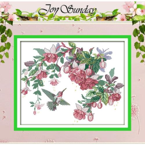 Hummingbirds (2) Patterns Counted Cross Stitch 11CT 14CT Cross Stitch Sets Wholesale Cross-stitch Kits Embroidery Needlework
