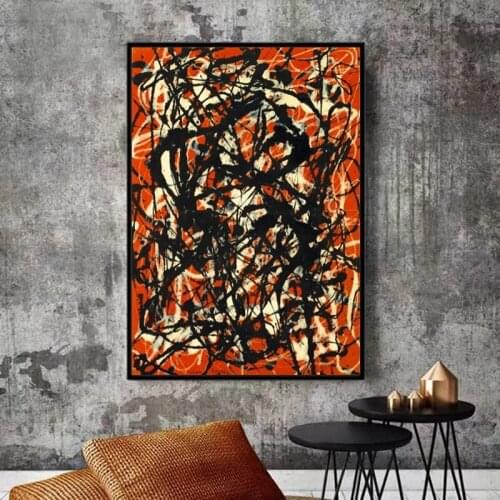 Wall Canvas Art Painting Prints on Canvas Wall Art Red and Black Abstract Art Picture for Living Room Cuadros Home Decoration