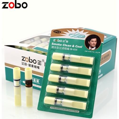 Disposable filter cigarette holder genuine double filtration 60 pieces healthy food grade resin mouthpiece 9mm