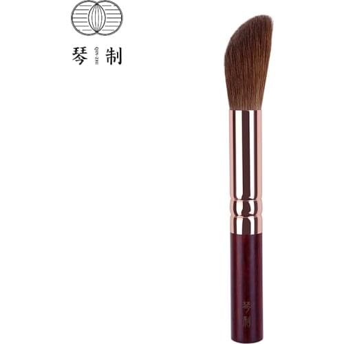 QINZHI Professional Handmade Make Up Brush 125 Angled Blush Contour Brush Soft Resilient Weasel Hair Makeup Brushes