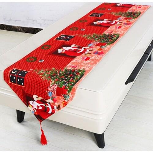 Christmas Decorative Table Cloth Table Flag Home Party Decorative Tablecloth Dining Table Cover For Kitchen Home Decor