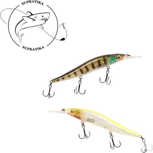 With 1# Hook Swimbait 3D Simulation Eyes Bionic Bait Fishing 8 Colors 11cm/15.7g Artificial Suspension Minnow Plastic Hard Bait