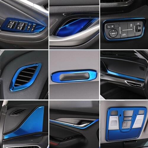 Blue item for changan EADO plus 2020-2021 Lift panel Air outlet Decorative frame Inner door panel trim