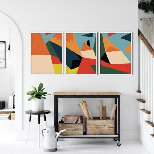 Modern Art Retro Decor Ideas Mid Century Canvas Print Decor Large Printable Art Mid Century Art Scandinavian Retro Wall Art