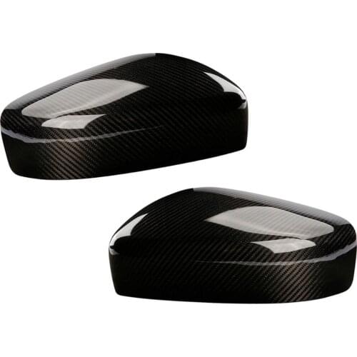 TAIHONGYU PAIR CARBON FIBER DIRECT ADD-ON MIRROR COVER Fit For INFINITI G25 G37 Q40 Q60 2009-2015