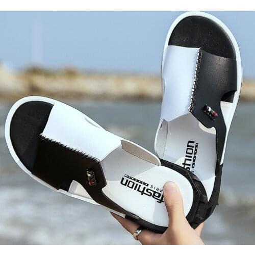 Slippers Mens Fashion New Style Korean Version Fashion Cool Beach Slipper Non-Slip Slippers Men Men Shoe Shoes Woman