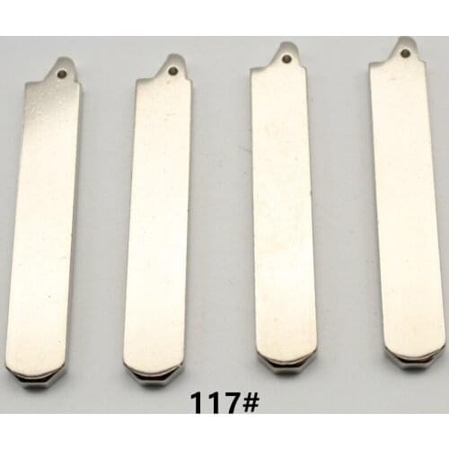 VVDI OEM 10Pcs 117# Metal Uncut Flip KD Remote Key Blade For Honda 14 Accord/Crider